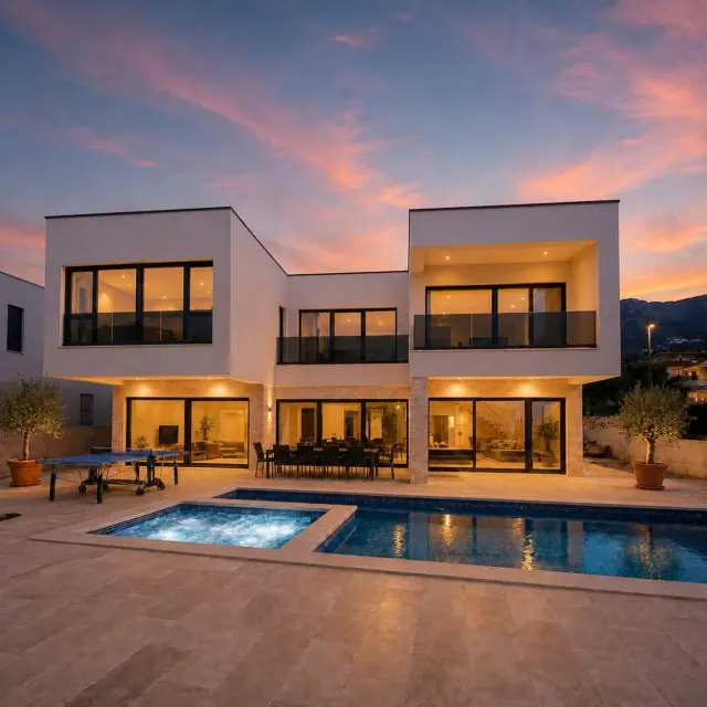 BookNoFees: Villa Just be Light · 5 dormitorios · Piscina · Jacuzzi · 303 m² – Kaštel Stari