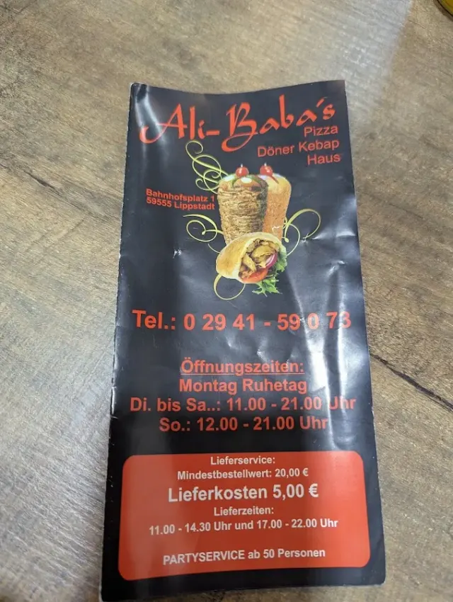 BookNoFees: Restaurante – Ali Baba Pizza Döner Kebab Haus – Lippstadt – Ali Baba Pizza, Döner y Kebab Haus, foto 2