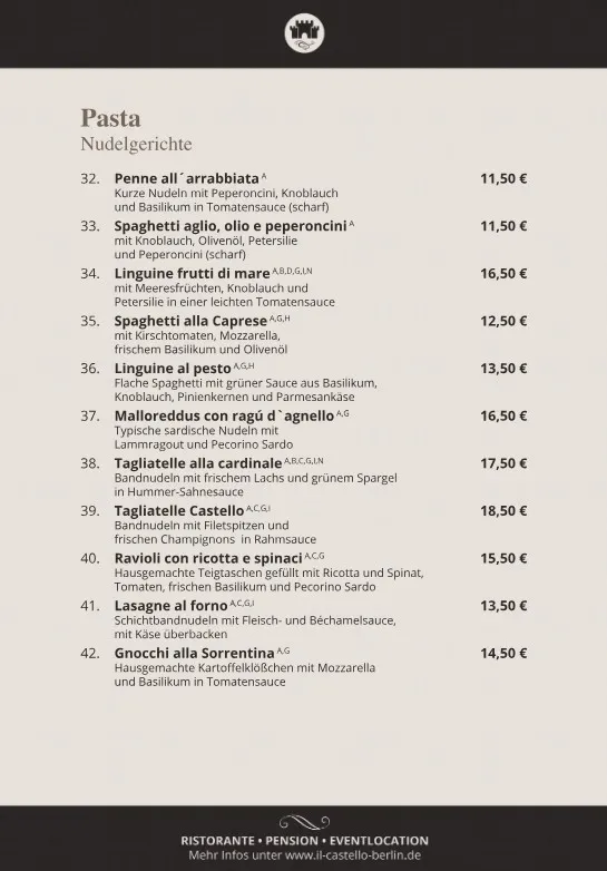 BookNoFees: Restaurante – Ristorante Il Castello – Berlin – Restaurante Il Castello, foto 2