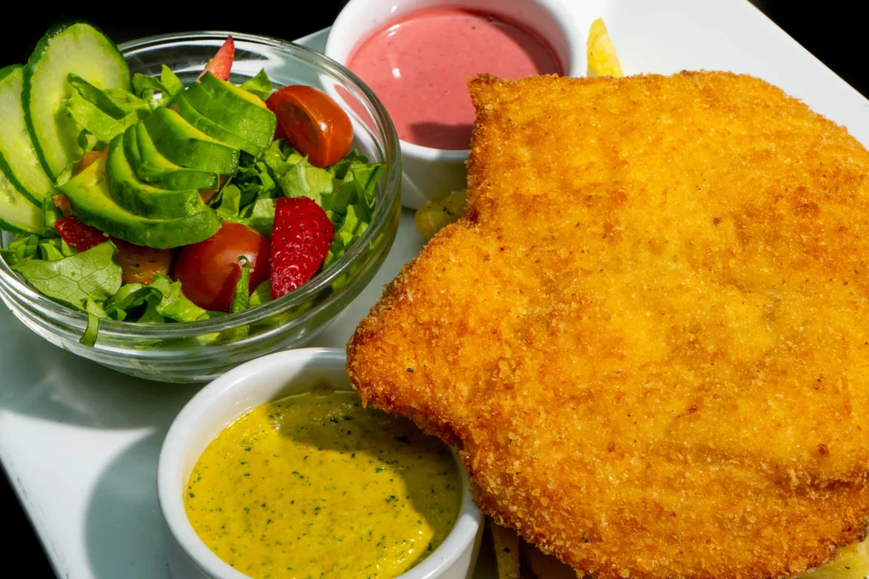 BookNoFees: Foto de ejemplo: Escalope empanado